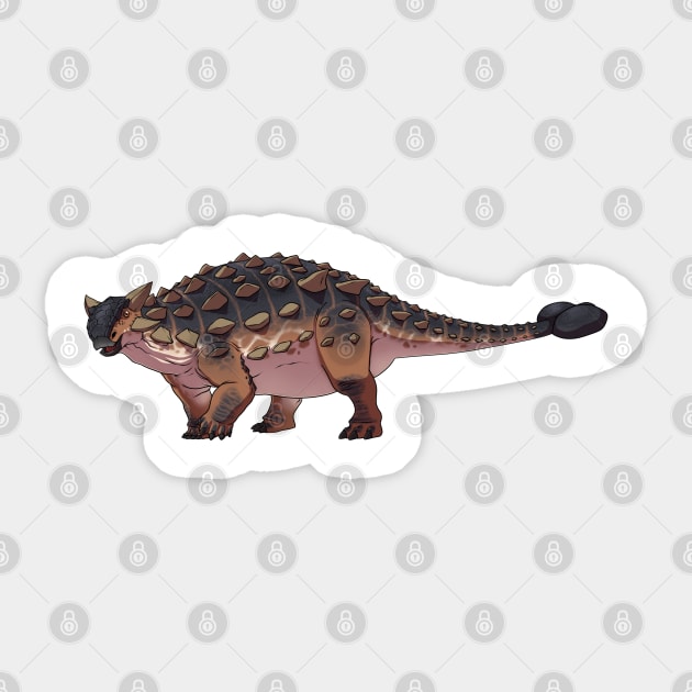 Ankylosaurus Sticker by Dinoden